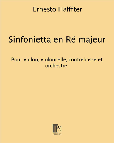 Sinfonietta en Ré majeur — Ernesto Halffter