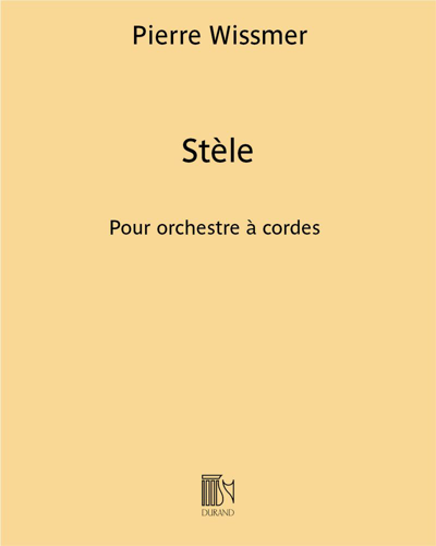 Stèle — Pierre Wissmer