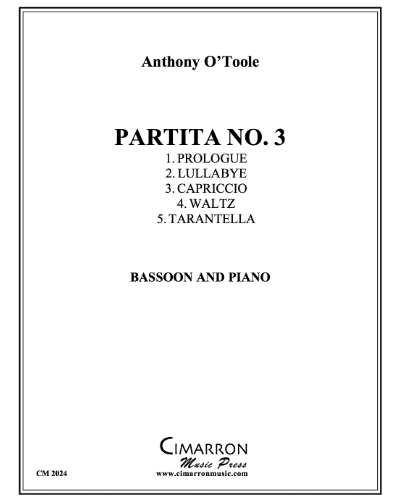 Partita No. 3 — Anthony O'Toole