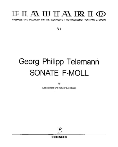 Sonata in F minor — 泰勒曼