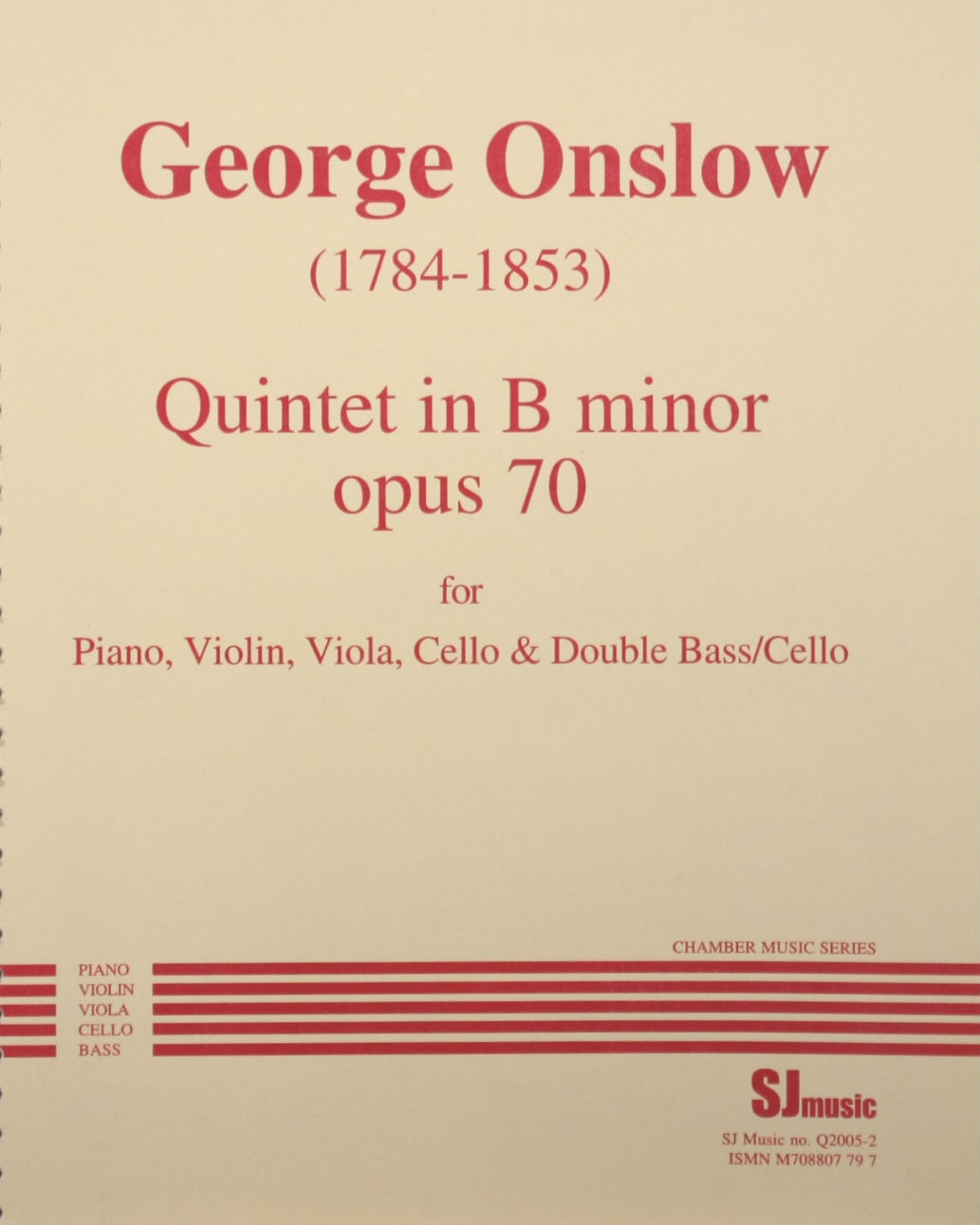 Quintet in B minor, op. 70 — 乔治·翁斯洛