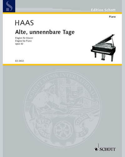 Alte, unnennbare Tage — Joseph Haas