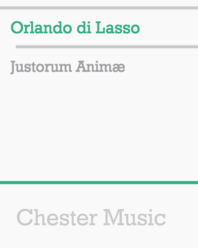 Justorum Animæ — 拉索