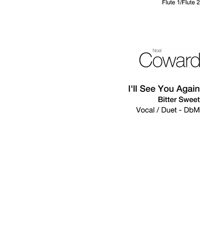 I'll See You Again — Noël Coward