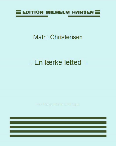 A Lark Took Flight — Math. Christensen