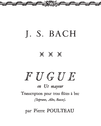 Fugue in C major, BWV 952 — 巴赫