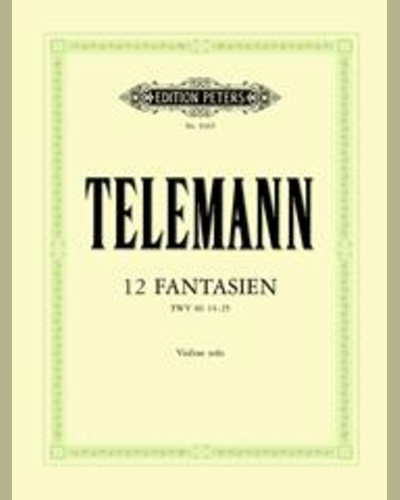 12 Fantasias for Violin Solo — Johann Sebastian Bach