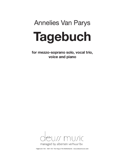 Tagebuch — Annelies Van Parys