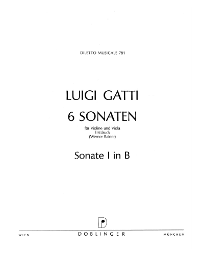 Sonata No. 1 in B major — Luigi Gatti