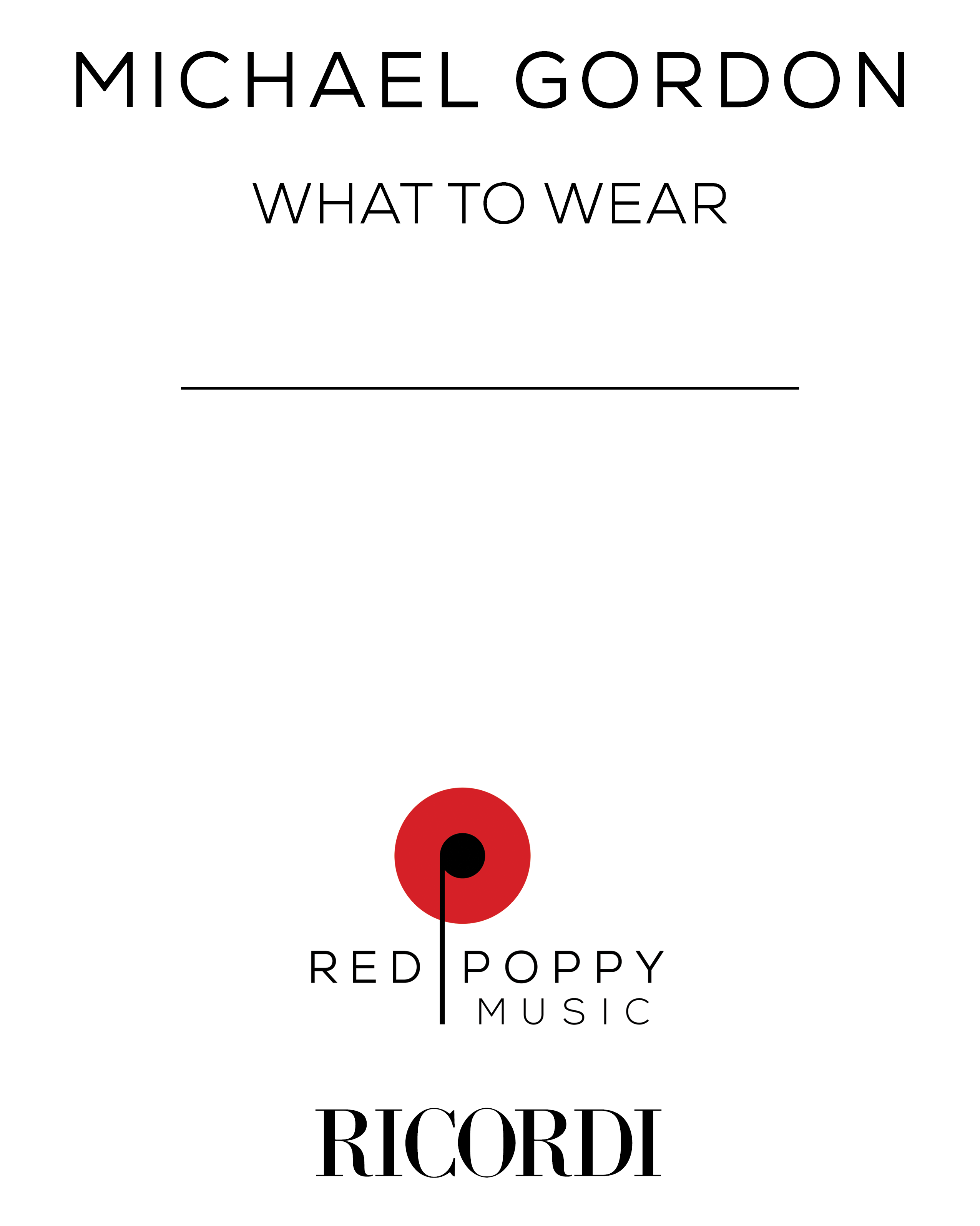 What to Wear — Michael Gordon