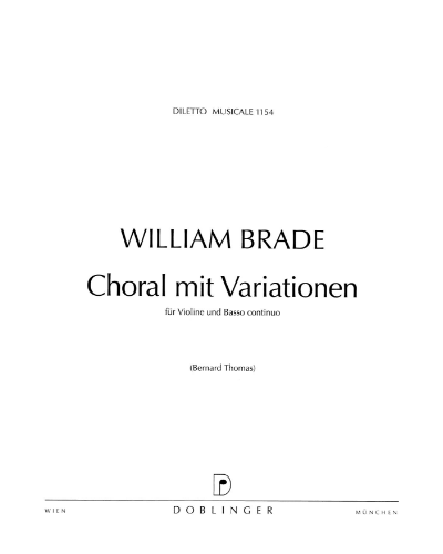Choral mit Variationen — William Brade