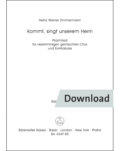 Kommt, singt unserem Herrn — Heinz Werner Zimmermann