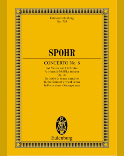 Concerto No. 8 A minor — Ludwig Spohr