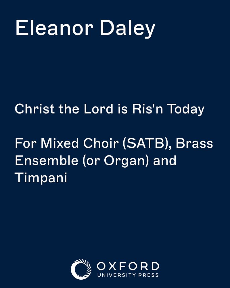 Christ the Lord is Ris'n Today — Eleanor Daley