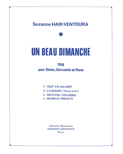 Un beau dimanche — Suzanne Haïk-Vantoura