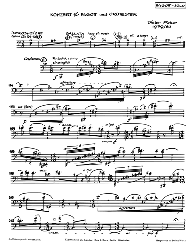 Concerto — Dieter Acker