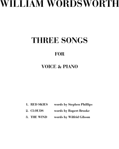 Three Songs — William Wordsworth