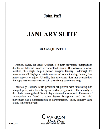 January Suite — John Paff