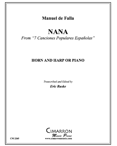 Nana (from '7 Canciones Populares Españolas') — 法雅