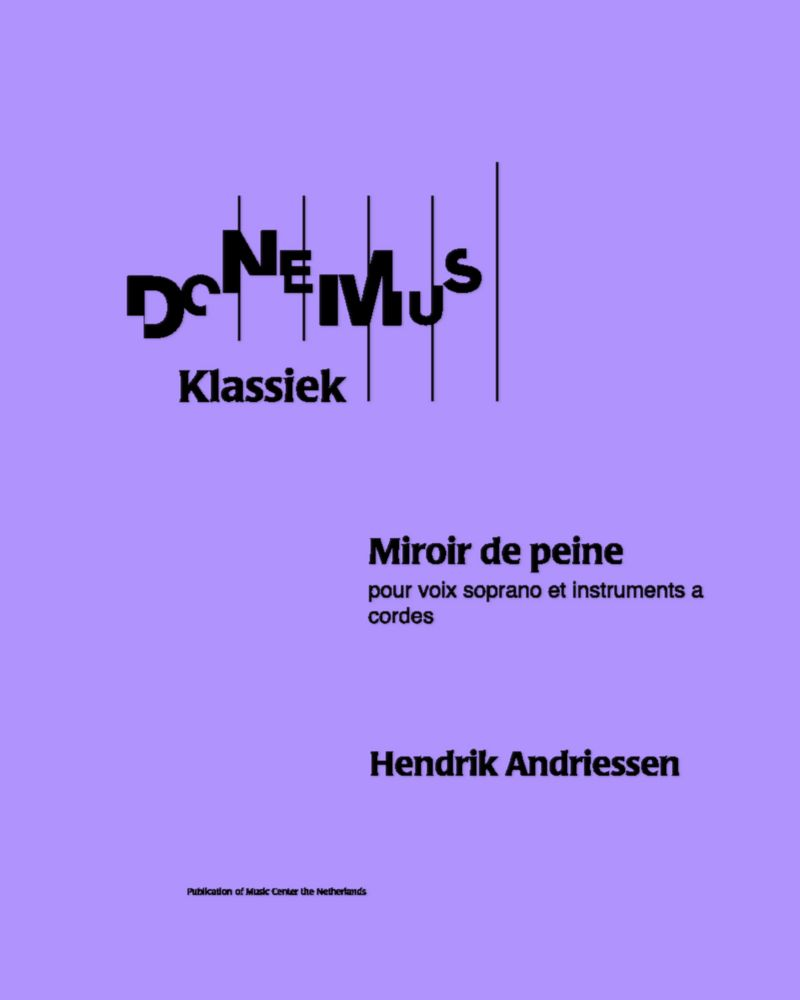 Miroir de Peine — Hendrik Andriessen