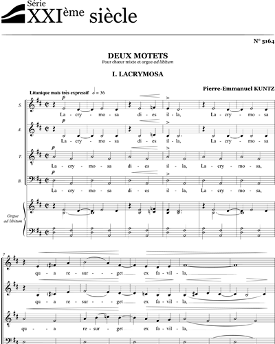 Deux motets - Kuntz — Pierre-Emmanuel Kuntz