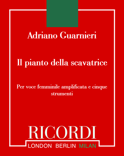 Il pianto della scavatrice — Adriano Guarnieri
