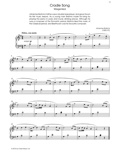 Cradle Song (Wiegenlied), op. 49 — Johannes Brahms