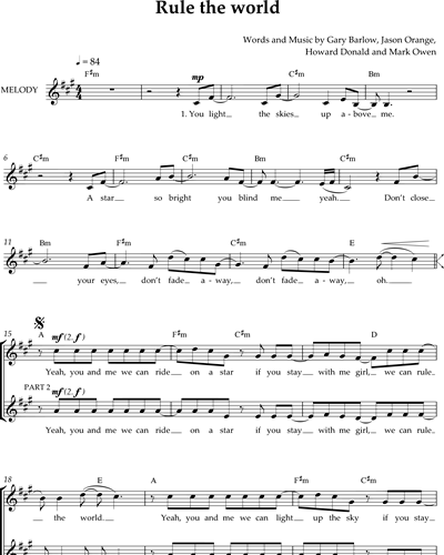 Rule The World — Take That