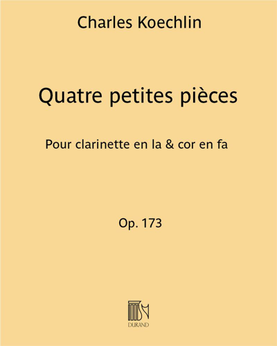 Quatre petites pièces, op. 173 — 夏尔·凯什兰
