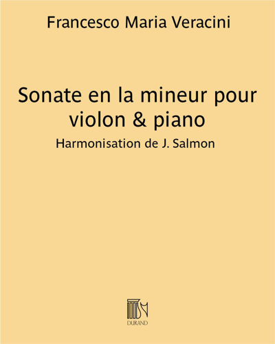Sonata in A minor for Violin and Piano — Francesco Maria Veracini