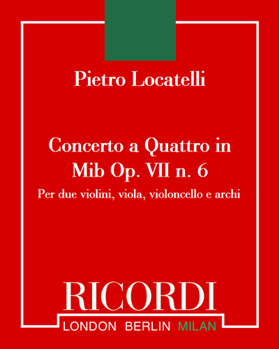 Concerto a Quattro in Mib Op. 7 n. 6 — 洛卡泰利