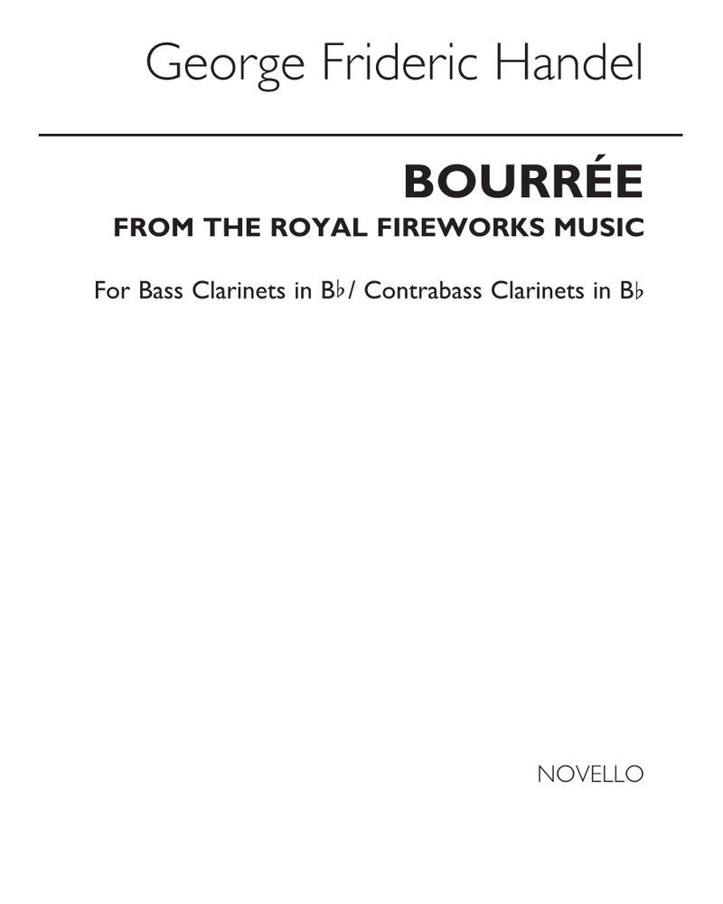 Bourrée (from 'The Royal Fireworks Music') — 亨德尔