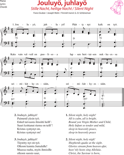 Jouluyö, juhlayö (Stille Nacht, heilige Nacht) — 格鲁贝尔