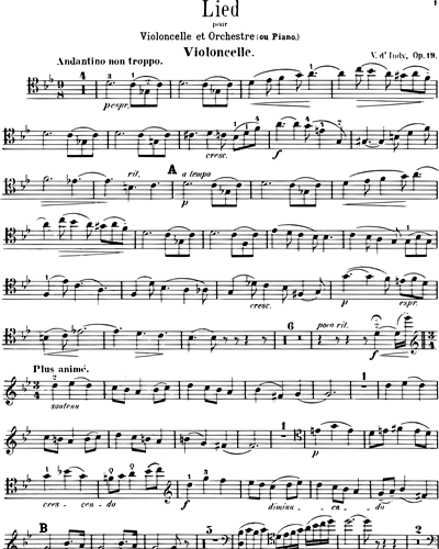 Lied, op. 19 — 丹第