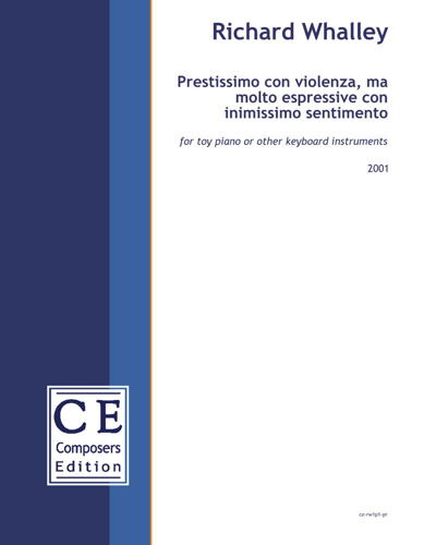 Prestissimo con violenza, ma molto espressivo con intimissimo sentimento — Richard Whalley