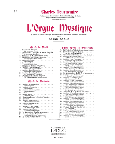 In Festo Corporis Christi, op. 57 — Charles Tournemire