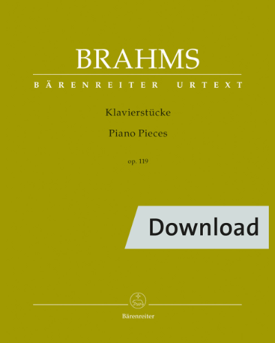 Piano Pieces, op. 119 — 勃拉姆斯