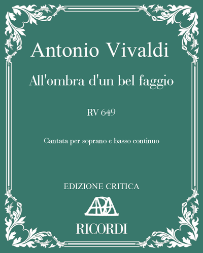 All'ombra d'un bel faggio, RV 649 — Antonio Vivaldi