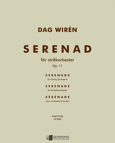Serenade for Strings, op. 11 — Dag Wirén