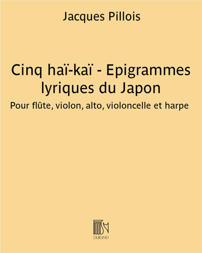 Cinq haï-kaï - Epigrammes lyriques du Japon — Jacques Pillois