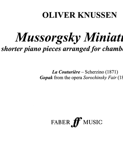 Mussorgsky Miniatures — Oliver Mussorgsky