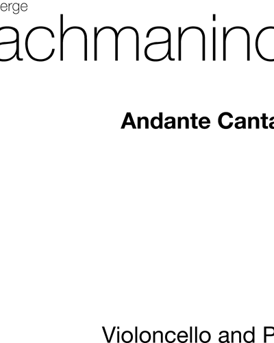 Andante Cantabile (from 'Piano Concerto in F-sharp minor') — 拉赫玛尼诺夫