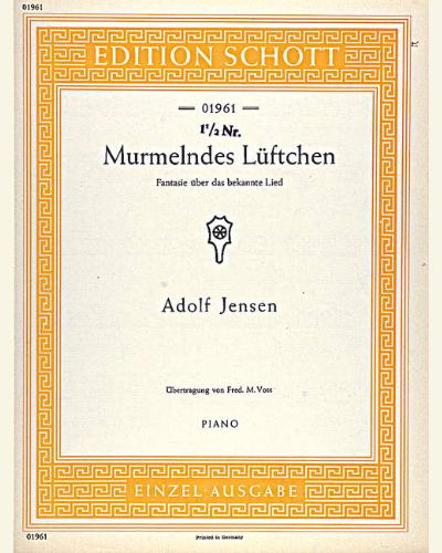Murmelndes Lüftchen — Adolf Jensen