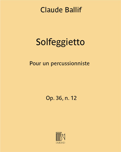 Solfeggietto, op. 36 no. 12 — Claude Ballif