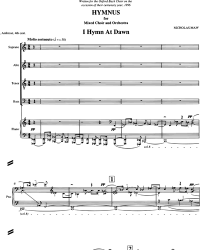 Hymn at Dawn — Nicholas Maw
