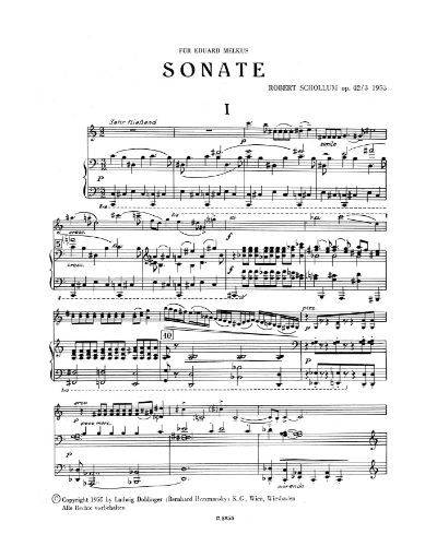 Sonata, op. 42 / 3 (1953) — Robert Schollum