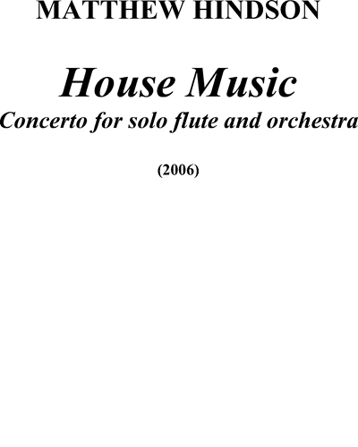 House Music — Matthew Hindson
