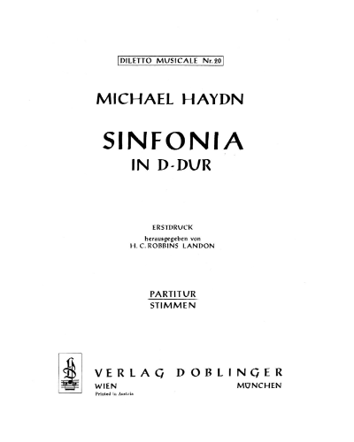 Sinfonia in D major — 米夏埃尔·海顿