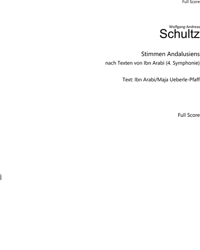 Stimmen Andalusiens — Wolfgang-Andreas Schultz