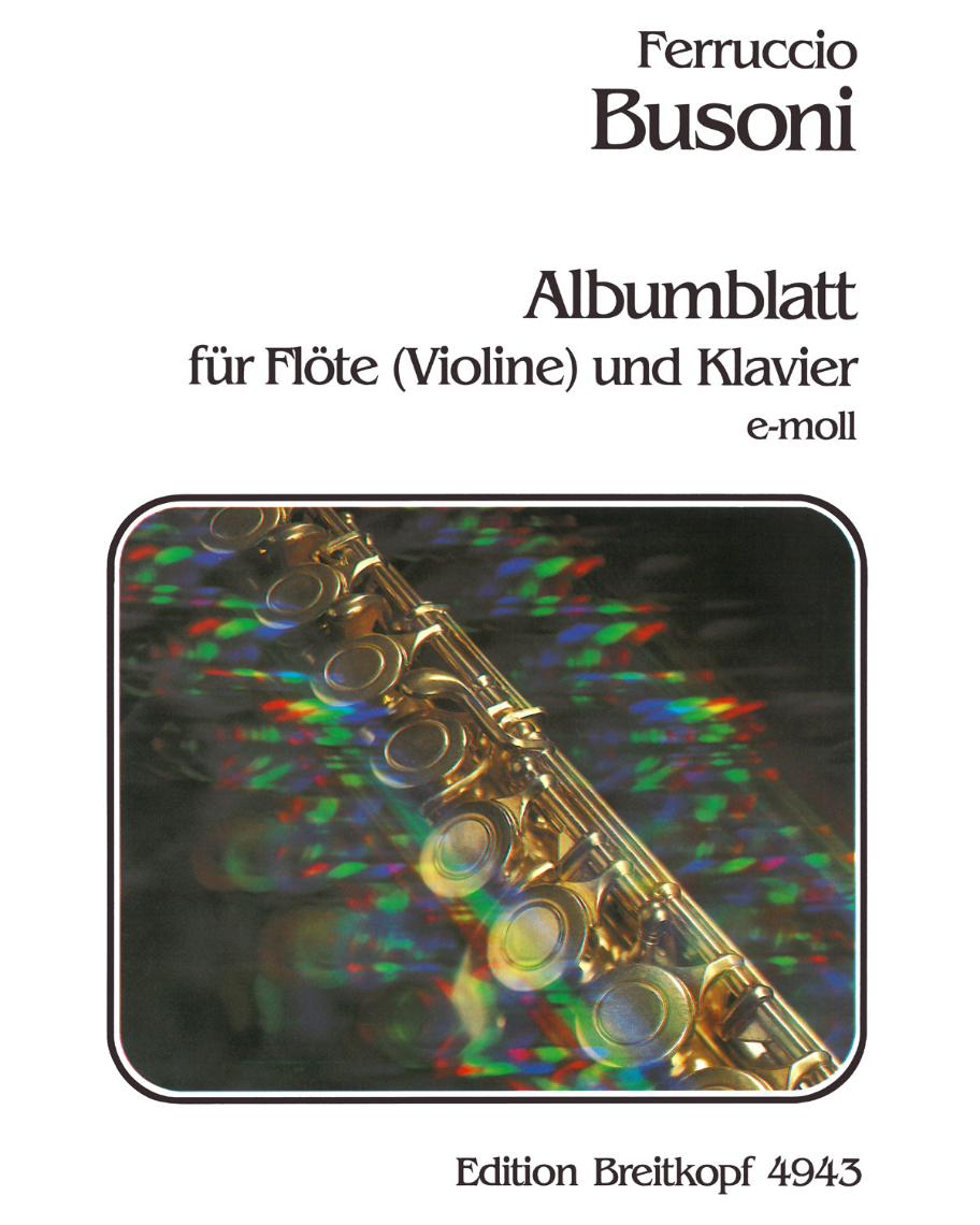 Albumblatt e-moll Busoni-Verz. 272 — Ferruccio Busoni